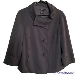 Sandro Sportswear Women’s Black Vicose Polyester Cardigan Jacket Large